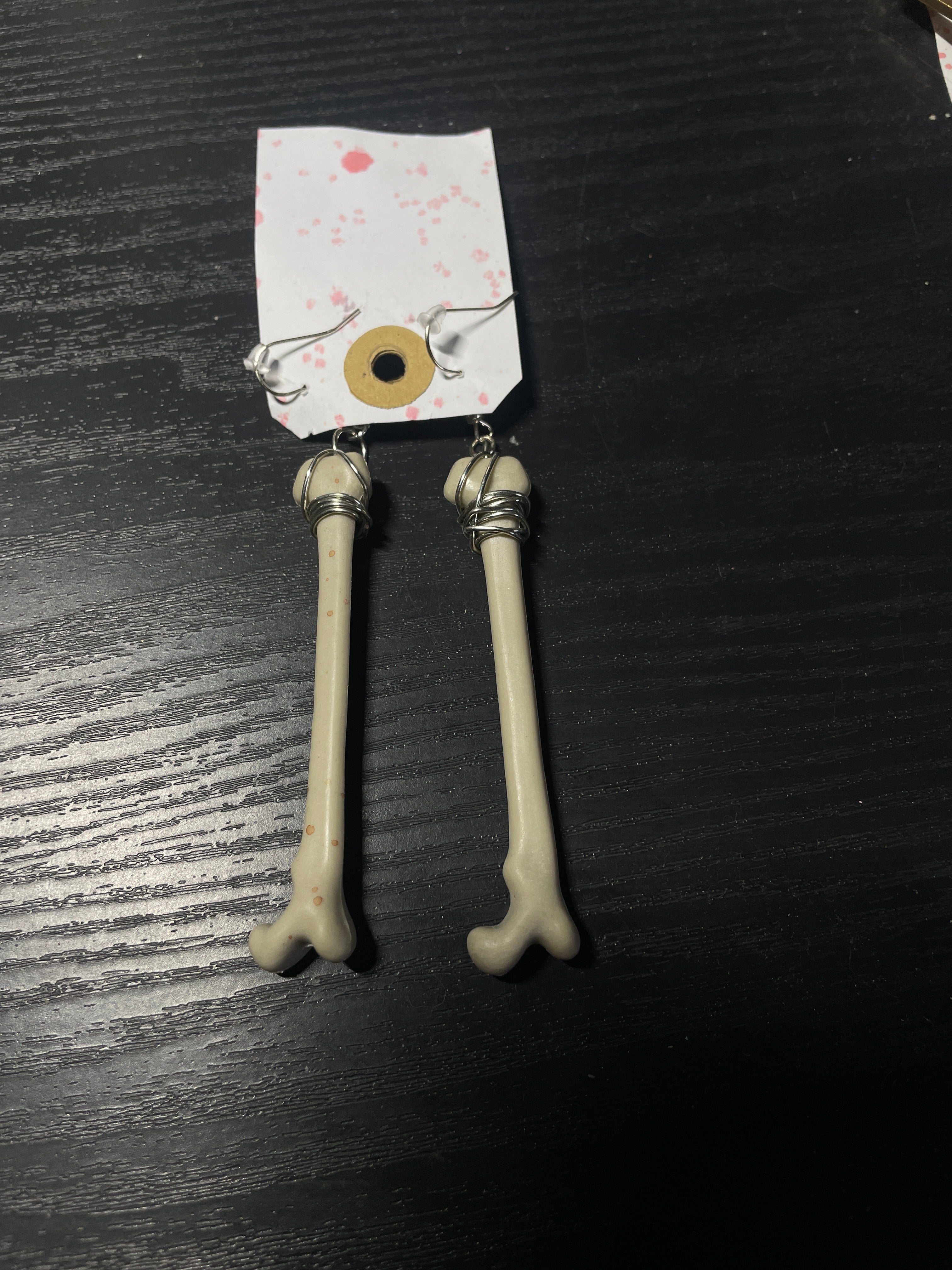 Bone earrings