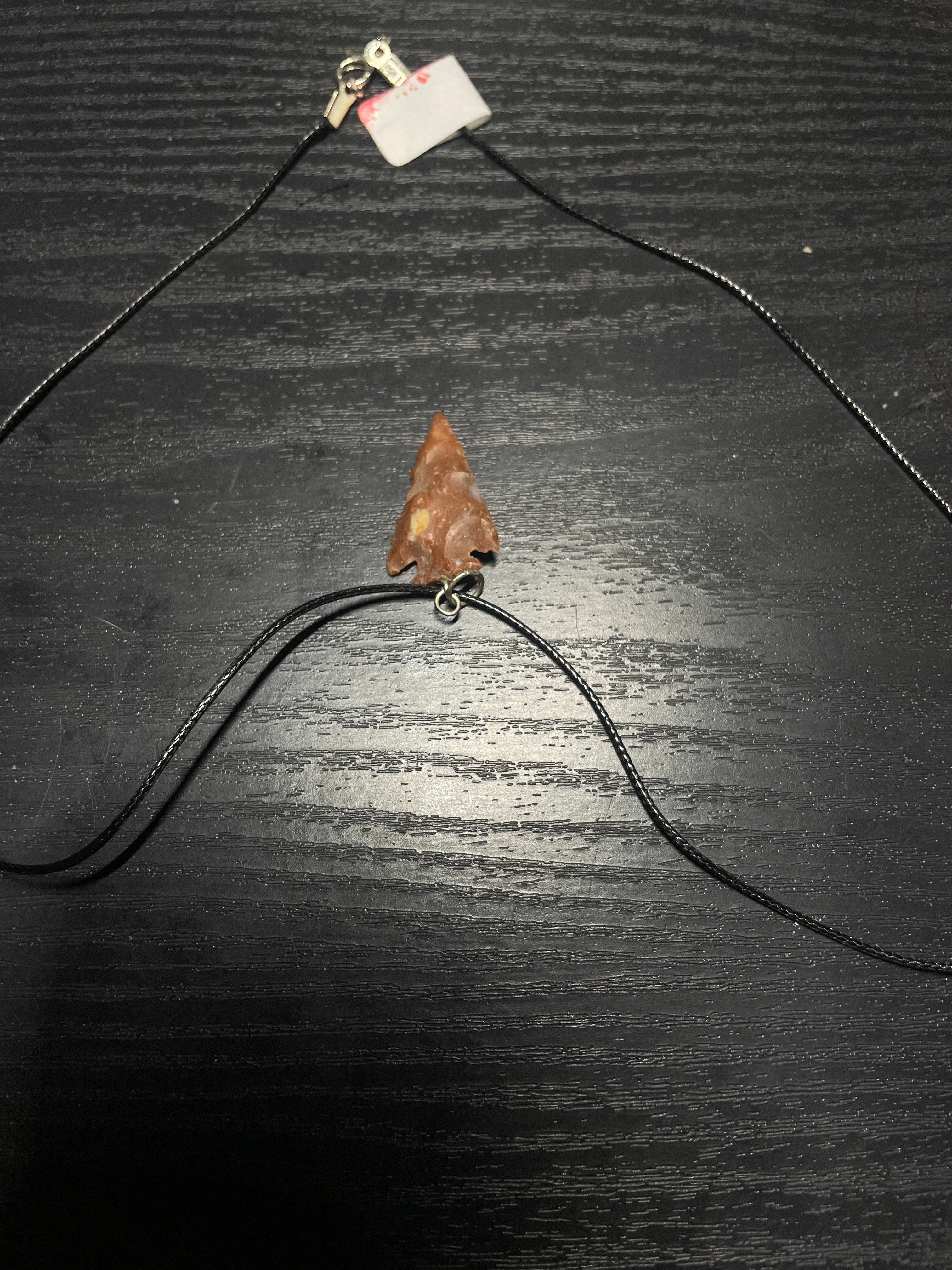 Faux arrowhead necklace