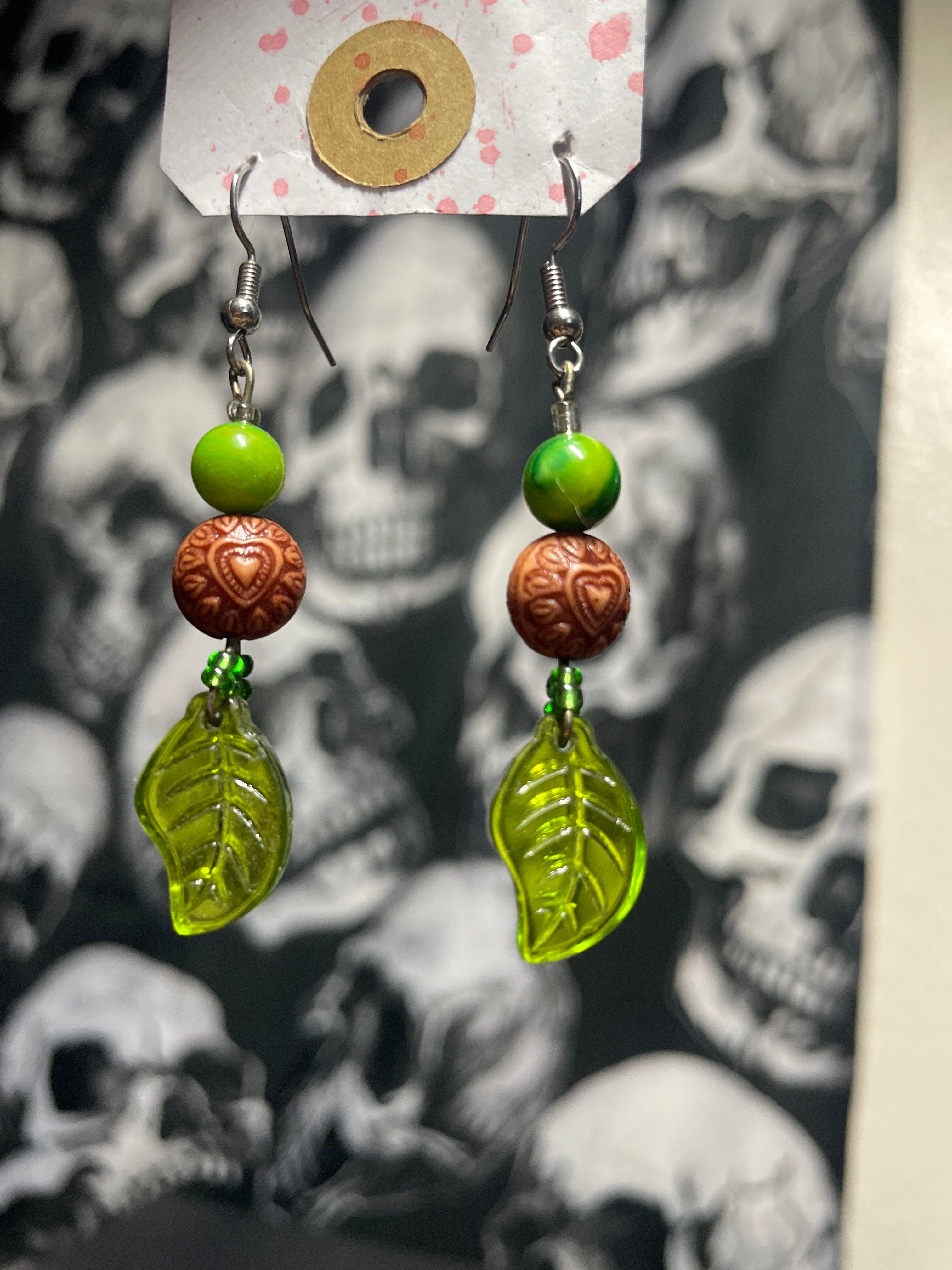 Leaf me alone earrings