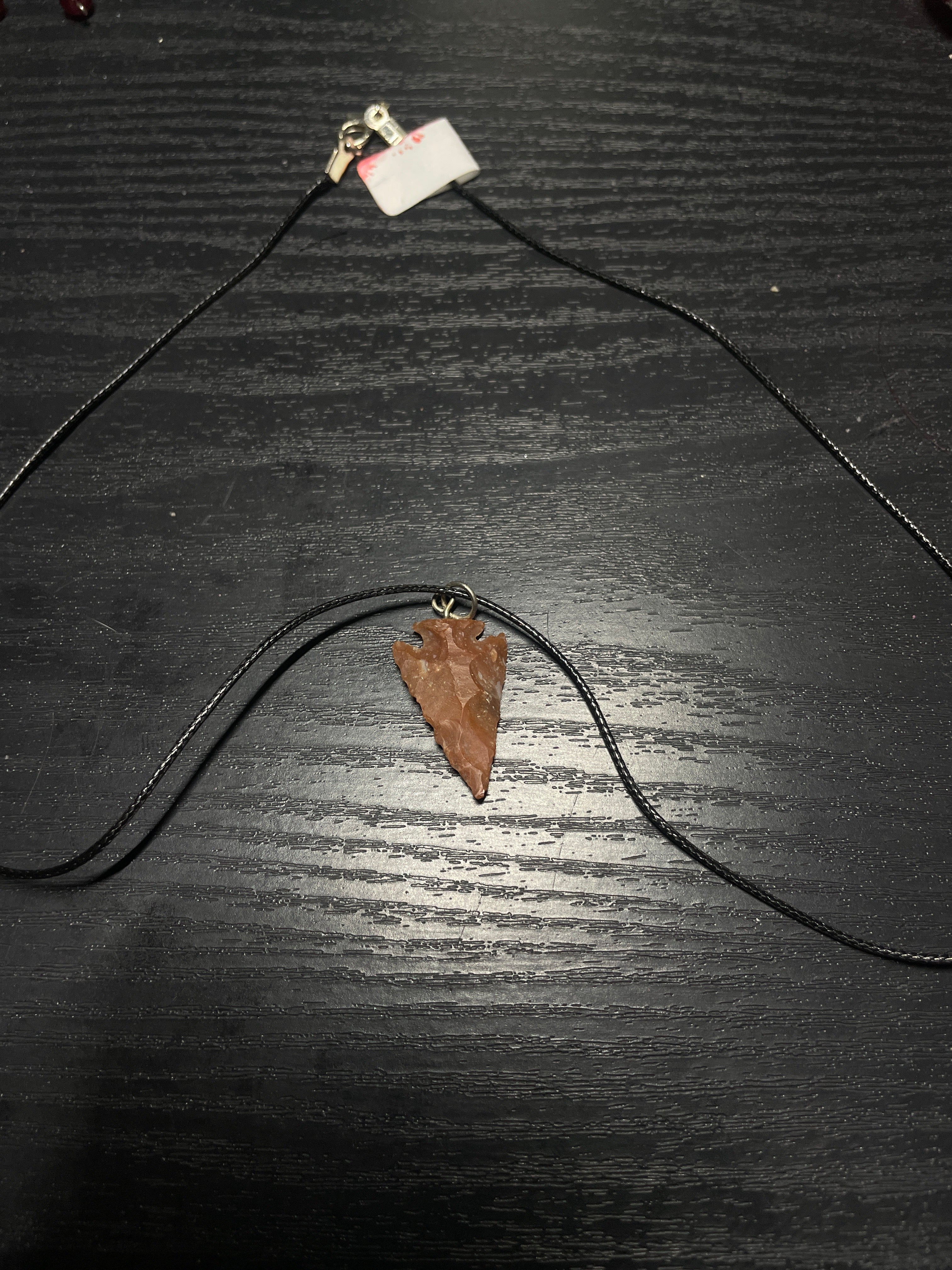 Faux arrowhead necklace